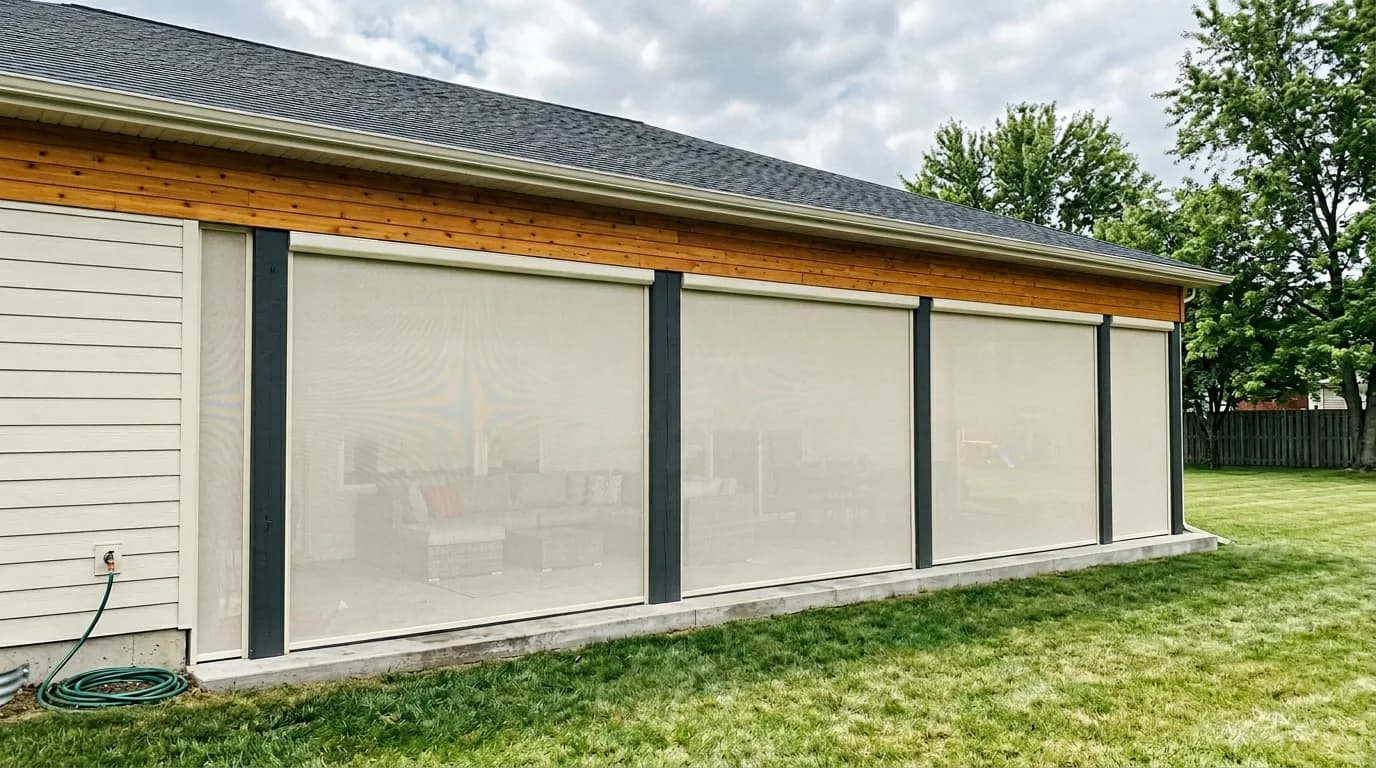 Retractable Patio Screens install in Hamilton, Ontario